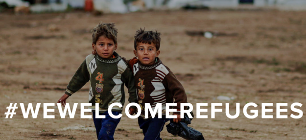 We Welcome Refugees Hashtag